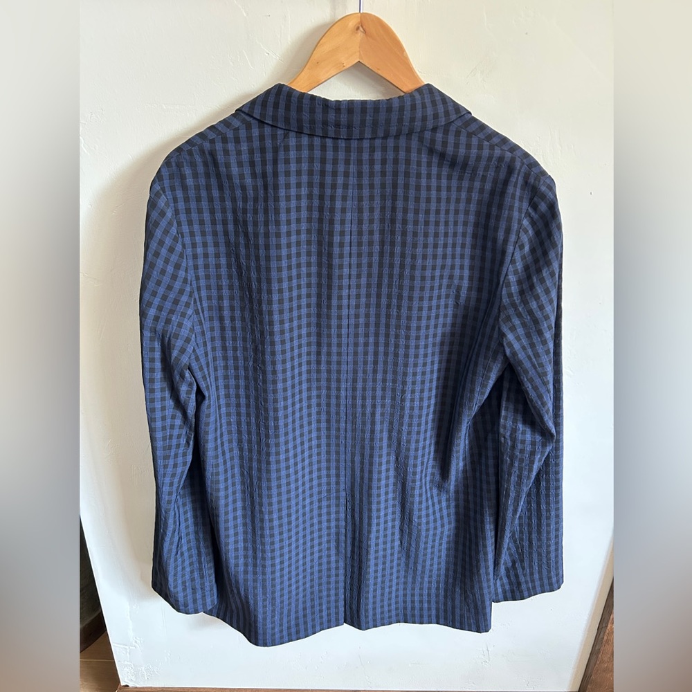 Tibi Viscose Gingham Oversized Blazer - Picture 8 of 10